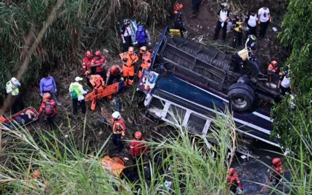 Bus Accident: A horrific road accident in Guatemala, where 51 people tragically lost their lives after the bus fell into a ravine.