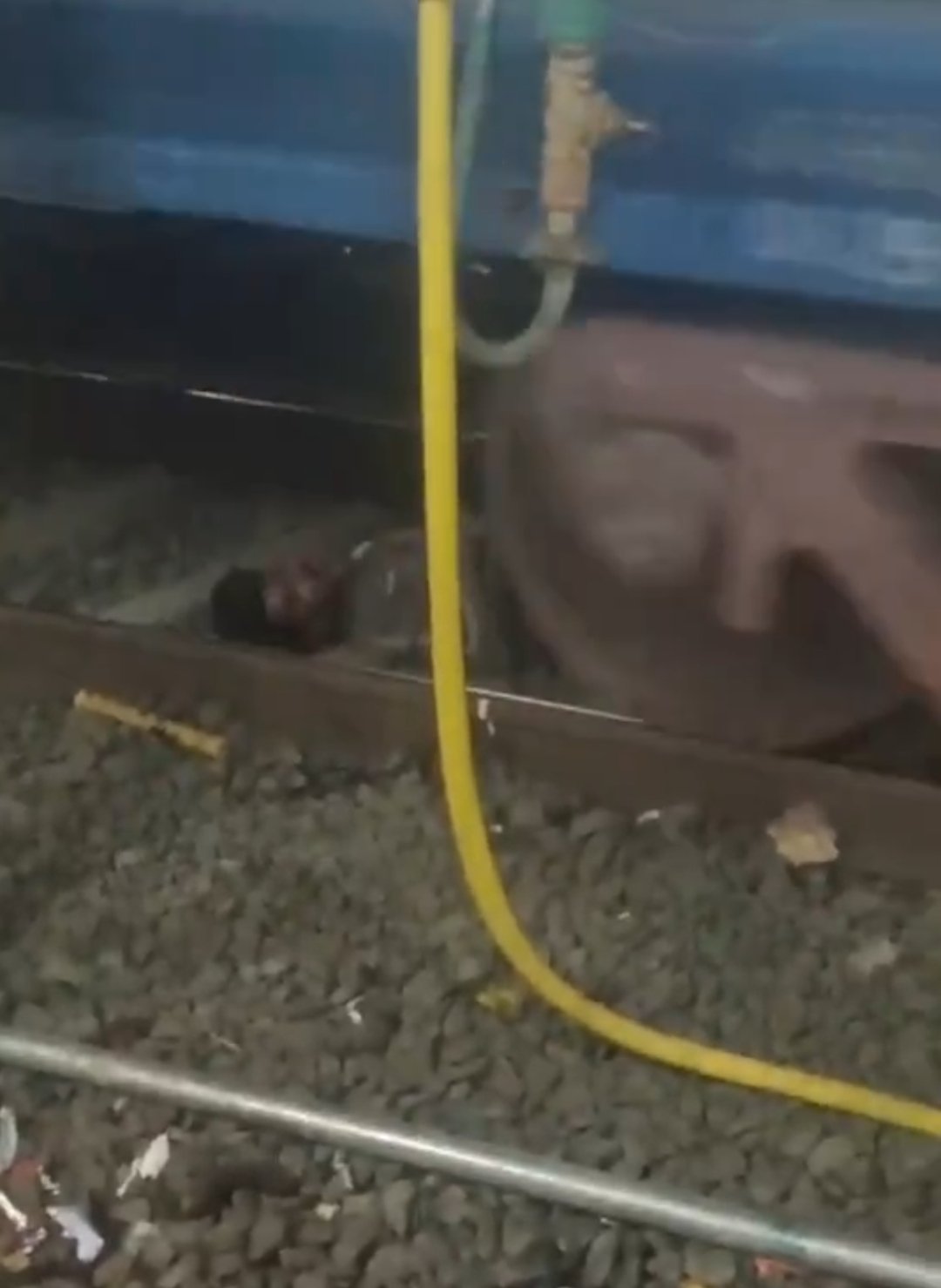 Shocking Incident: Goods Train Passes Over Sleeping Man on Railway Track in Bhopal
